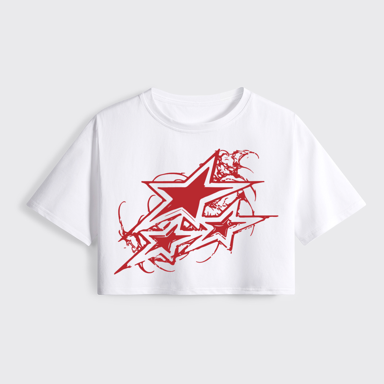 Retro Star Cowgirl Cropped Boxy Tee