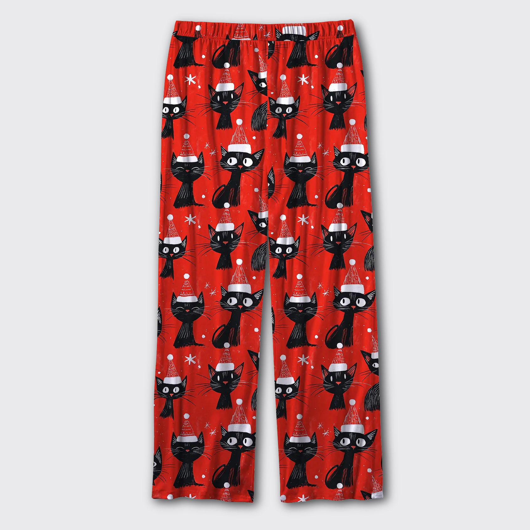 Christmas Black Cat Pajama Pants