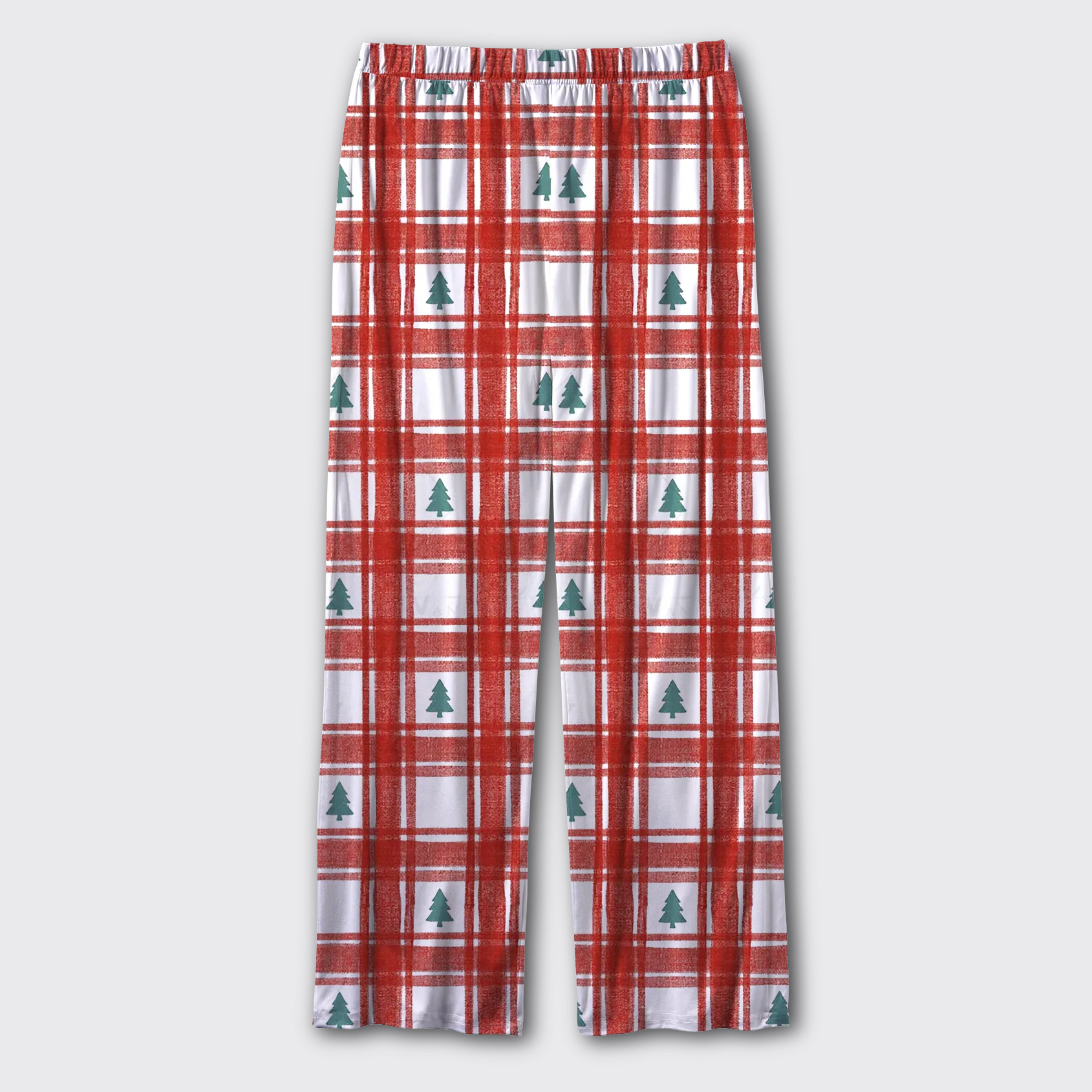 Christmas Tree Red Plaid Pajama Pants