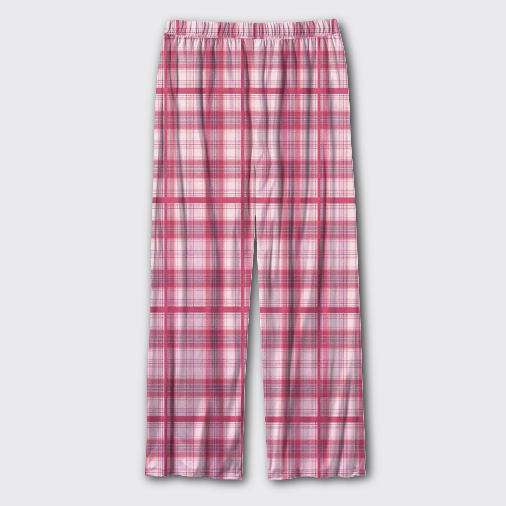 Pink Plaid Pajama Pants
