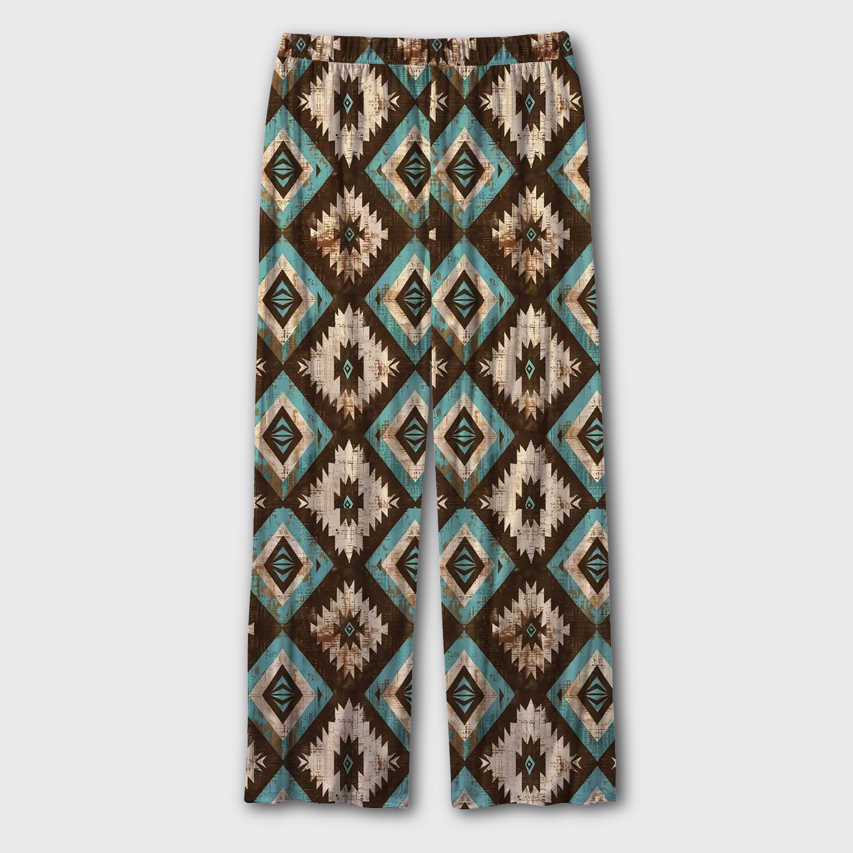 Turquoise Aztec Pajama Pants