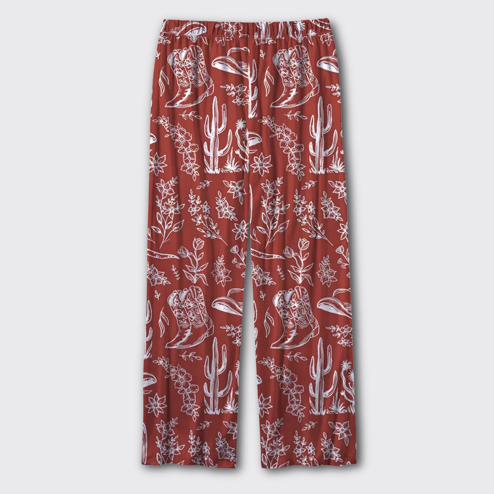 Vintage Cowboy Style Pajama Pants