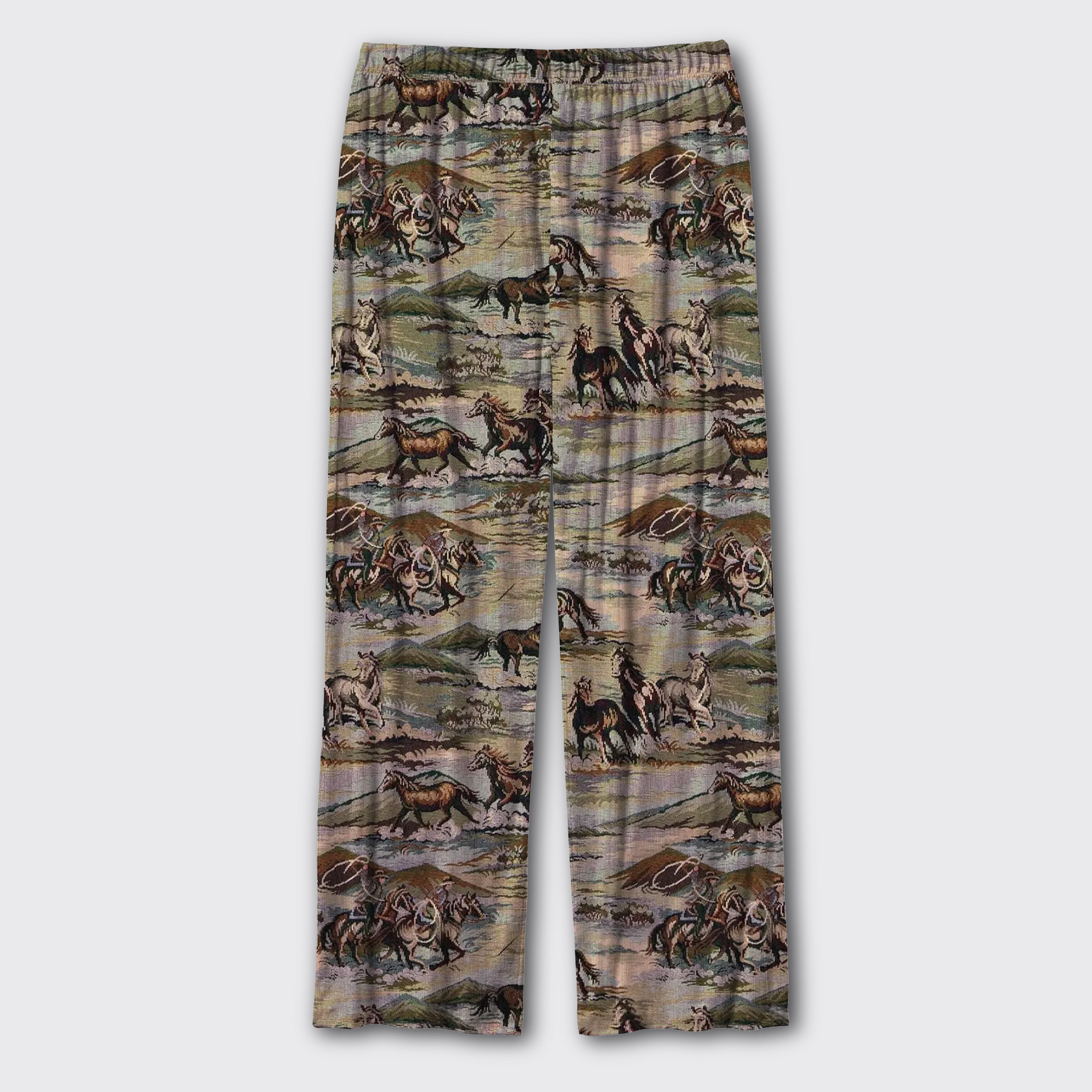 Western Horses Camo Pajama Pants