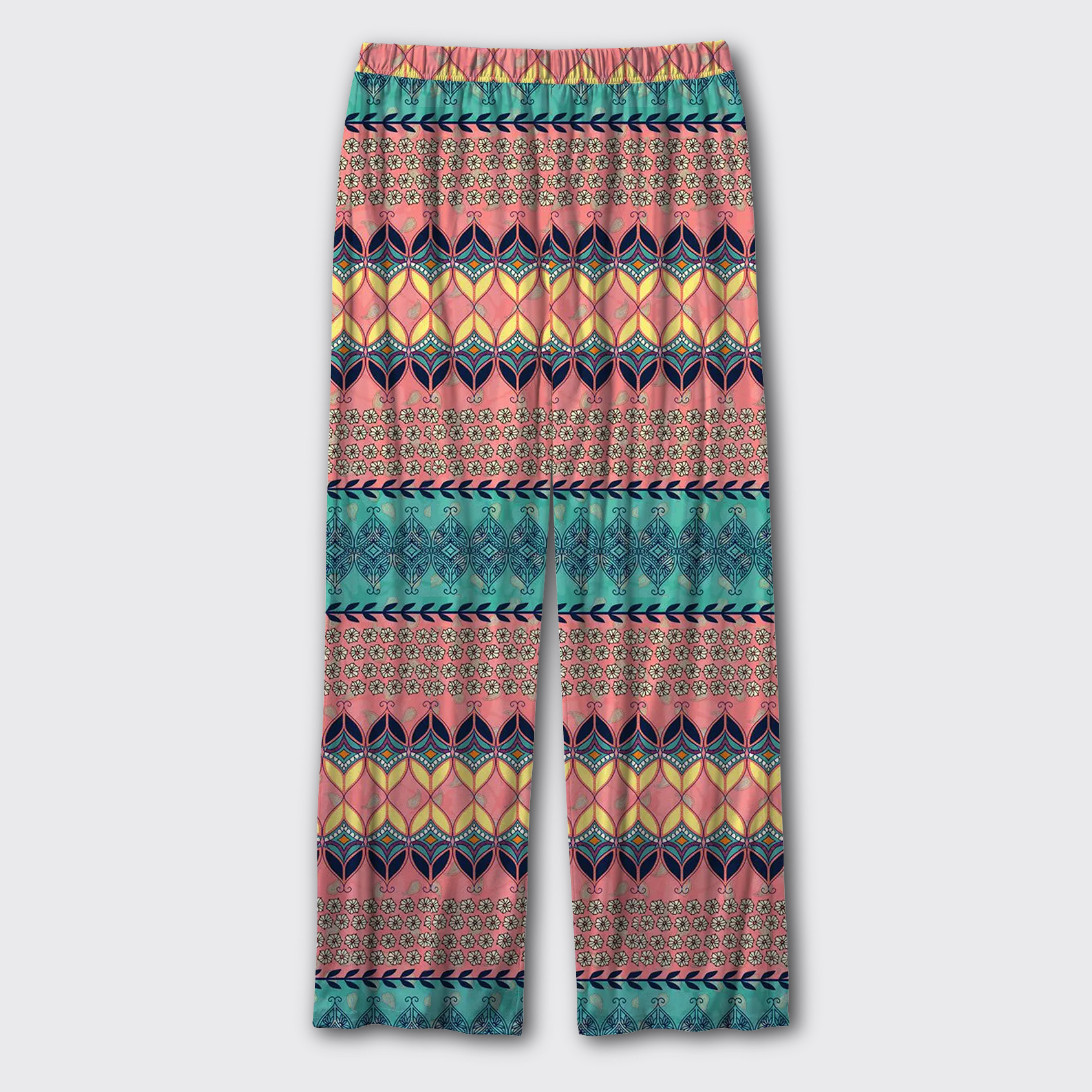 Boho Sunset Striped Pajama Pants