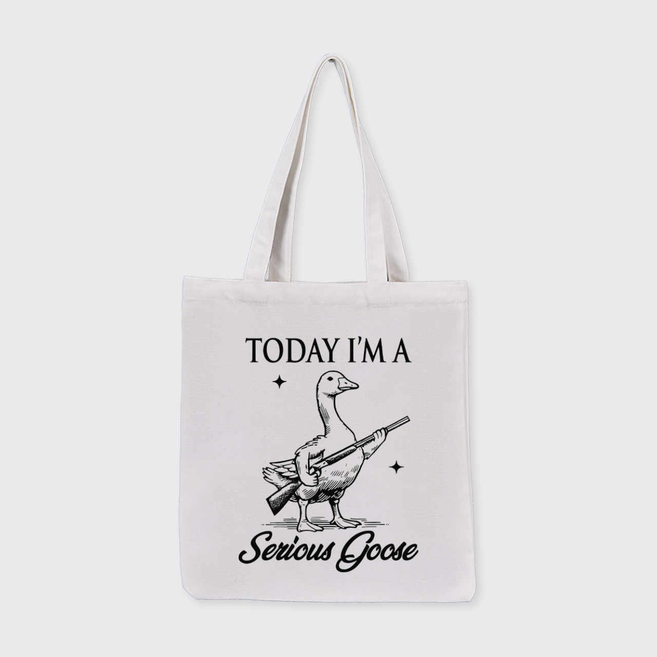 Today I'm Serious Goose_Cowboybay Canvas Tote Bag