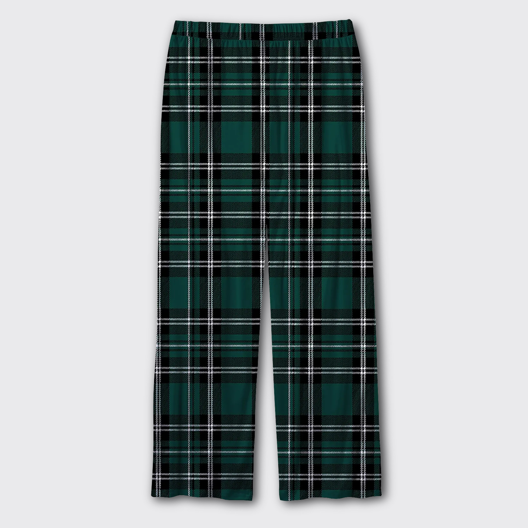Jade Green Plaid Pajama Pants