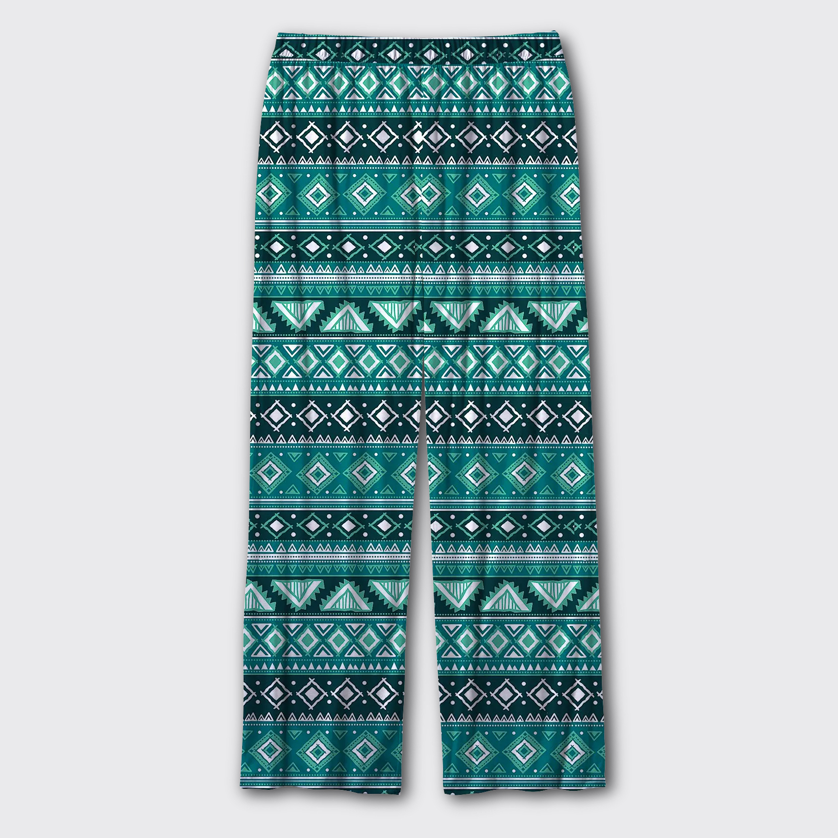 Light Green Aztec Pajama Pants