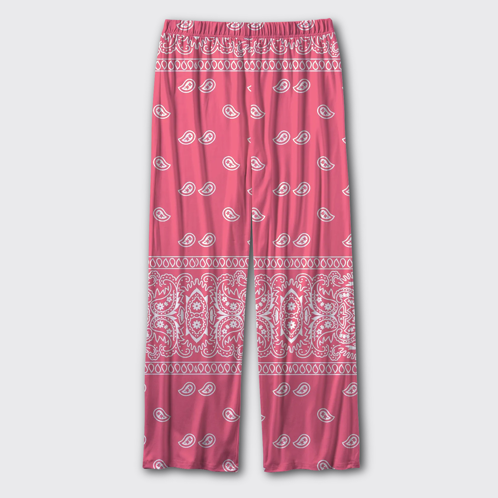 Pink Paisley Pajama Pants
