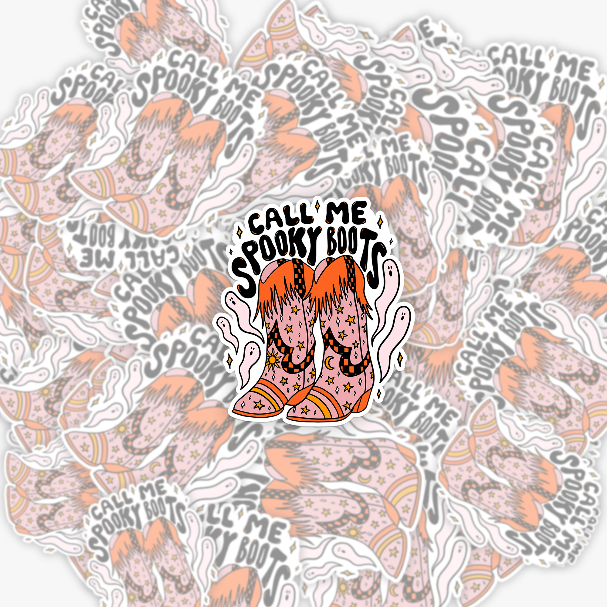 Spooky Boots_Cowboybay Sticker