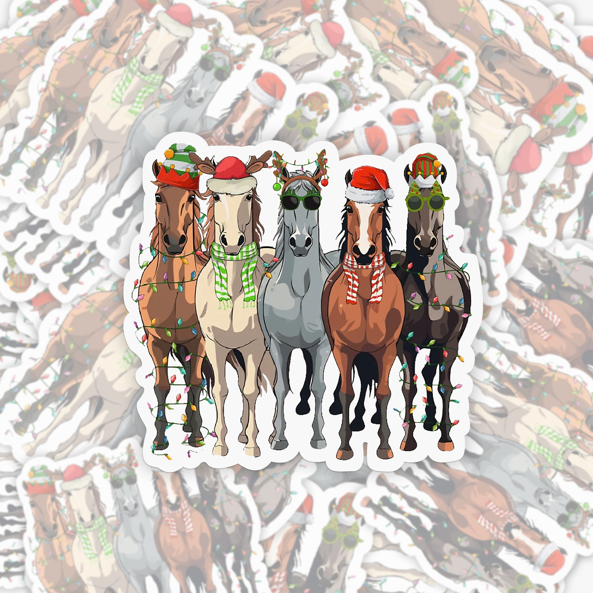 Christmas Horse_Cowboybay Sticker