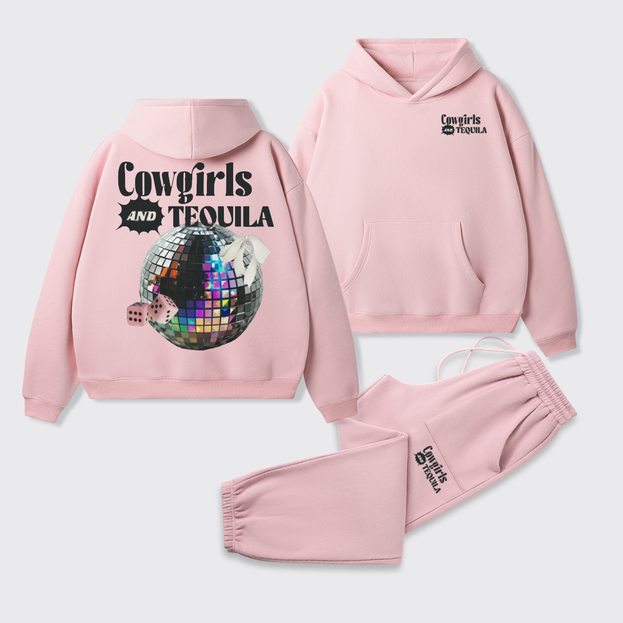 Cowgirls and Tequila Hoodie Set