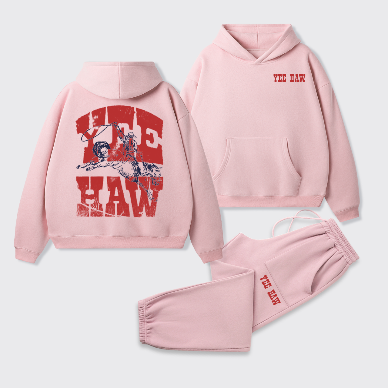 Yee Haw Weatern Hoodie Set