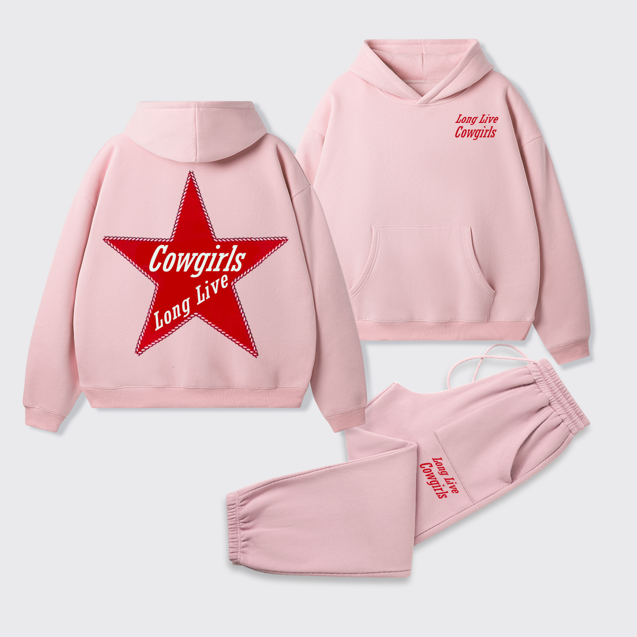 Cowgirls Long Live Hoodie Set
