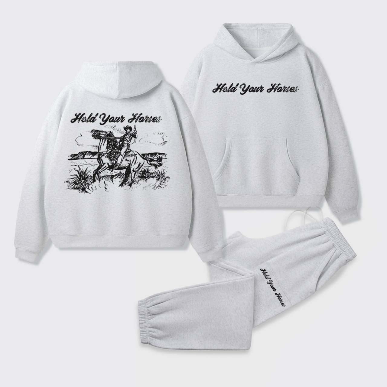 Hold Your Horses Hoodie Set