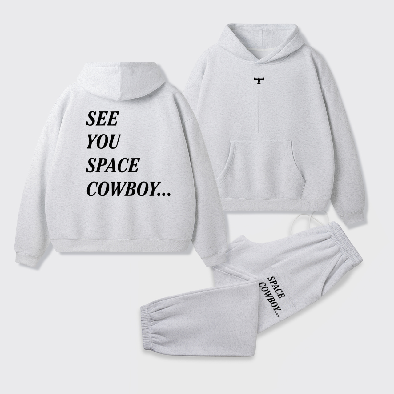 See You Space Cowboy Fleece Hoodie Set