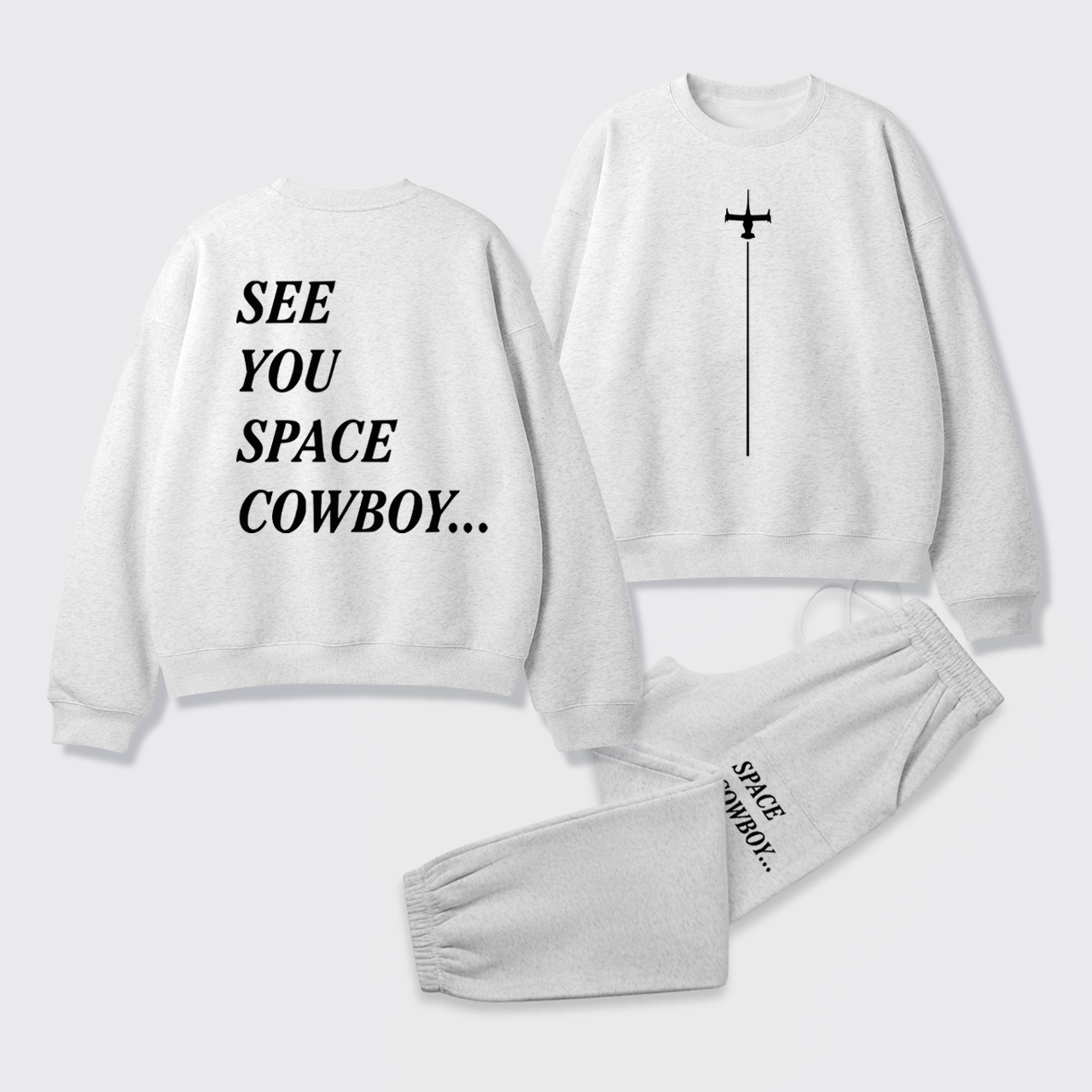 See You Space Cowboy Fleece Sweatshirt Set