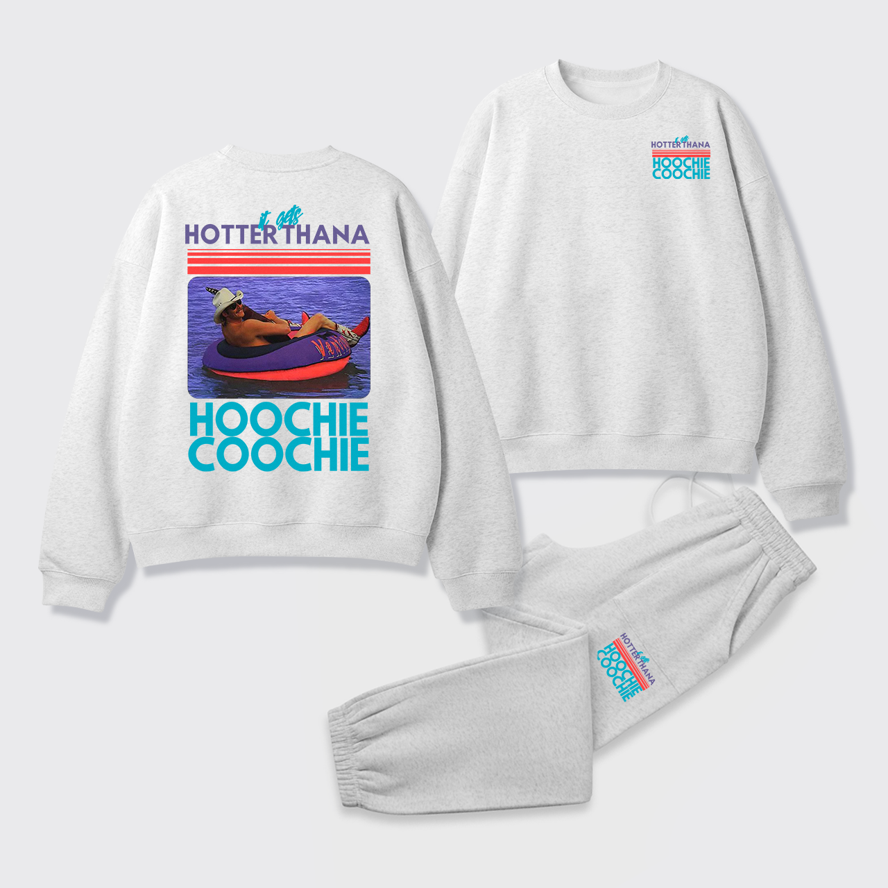 90s Country Music Fleece Sweatshirt Set