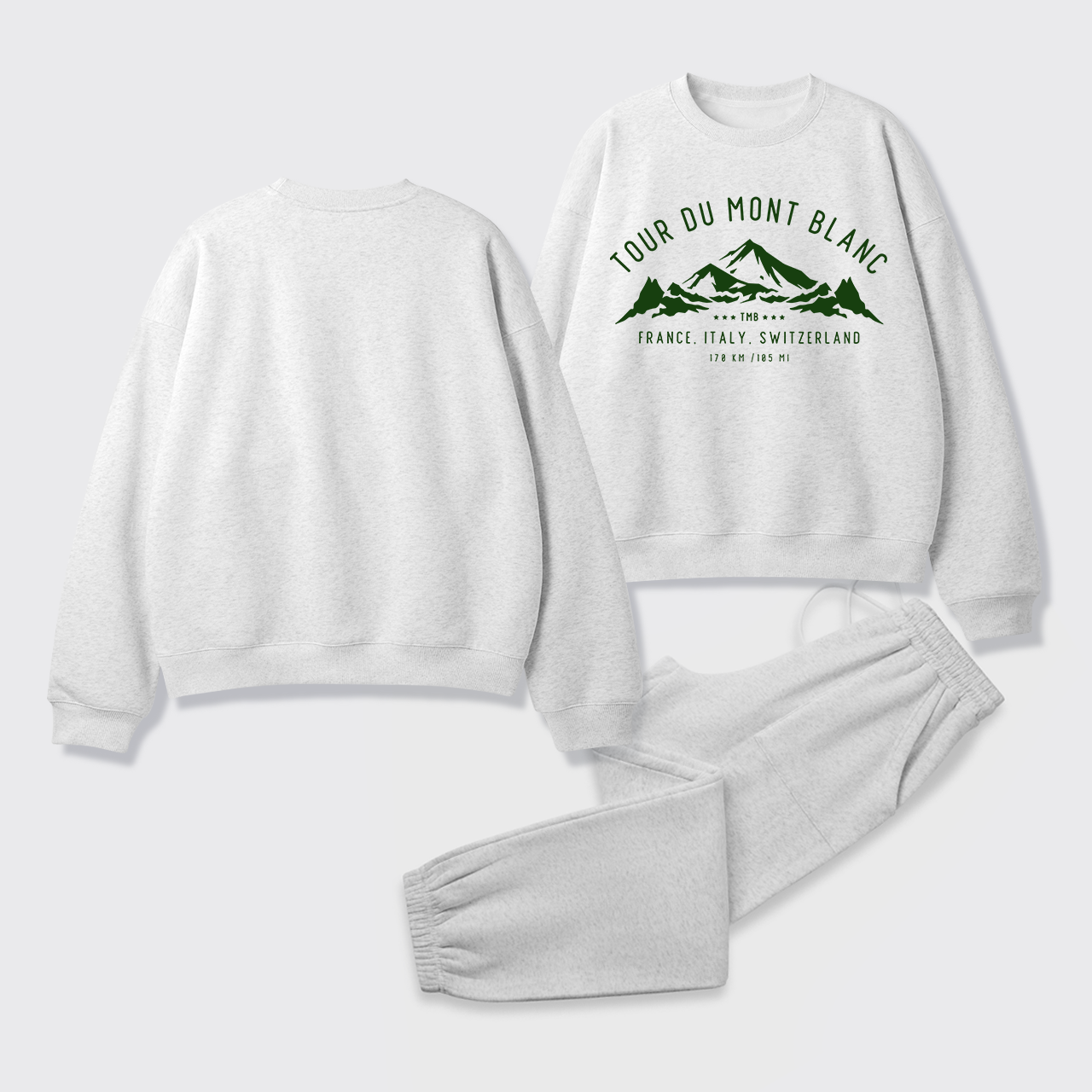 Tour Du Mont Blanc Fleece Sweatshirt Set