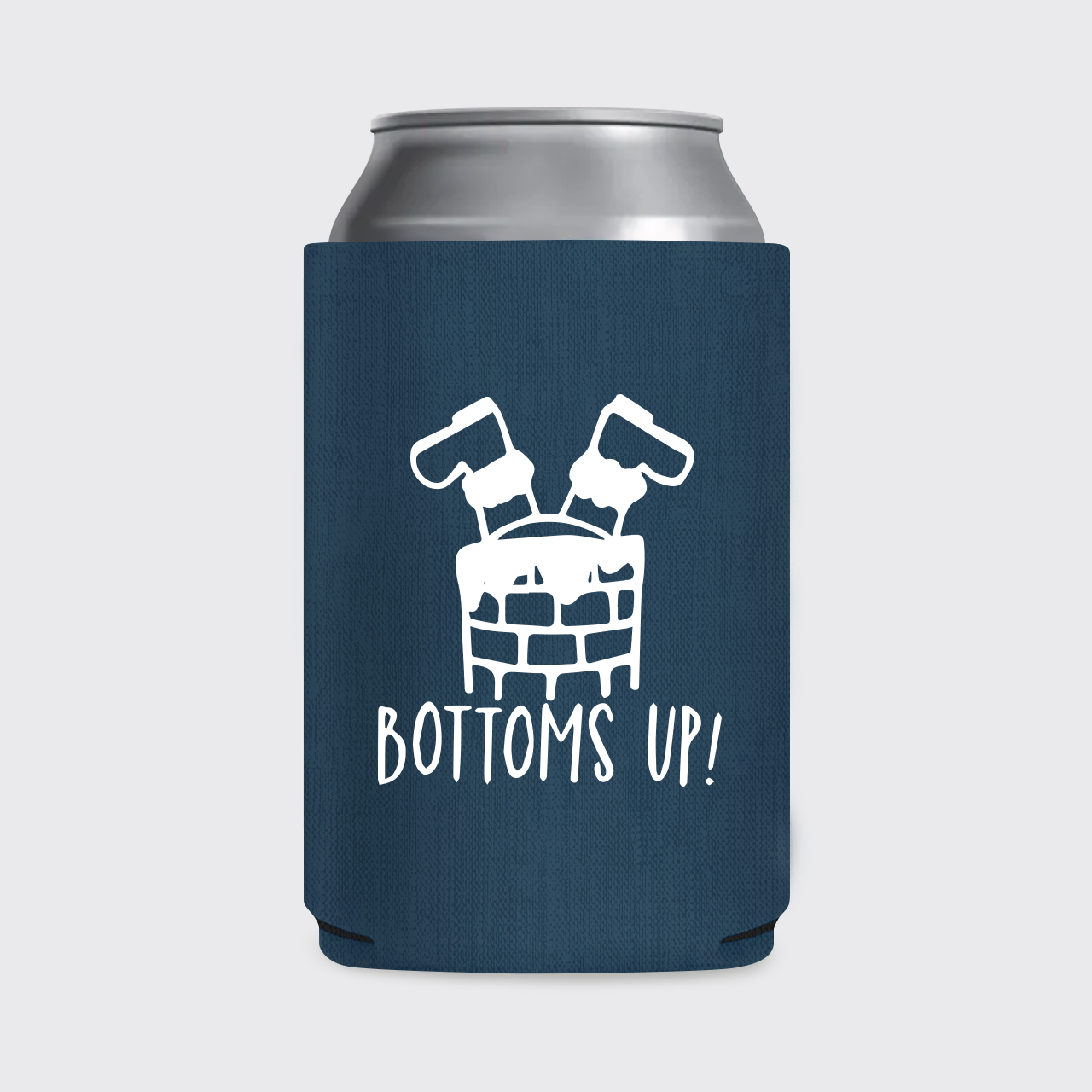 Bottoms Up Christmas Koozie
