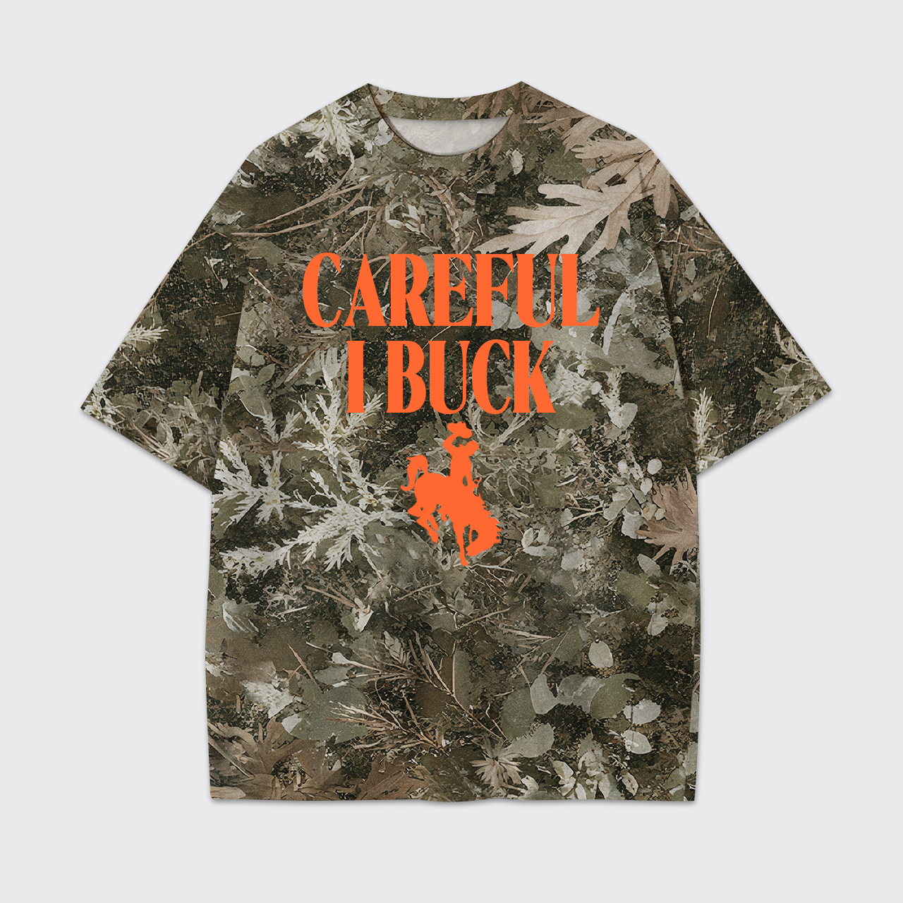 Careful Cowboy Print Tees
