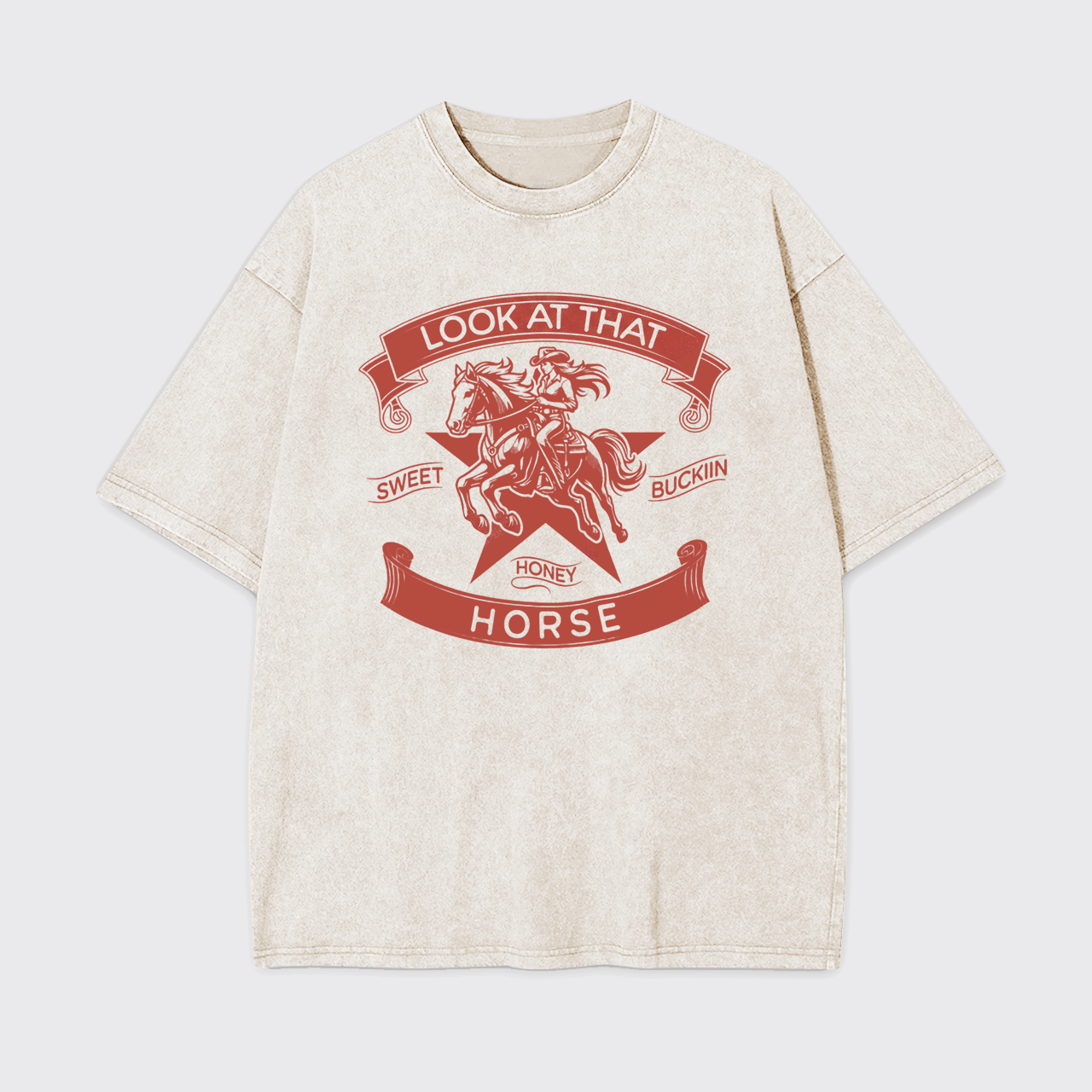 Look At The Horse Garment-dye Tees