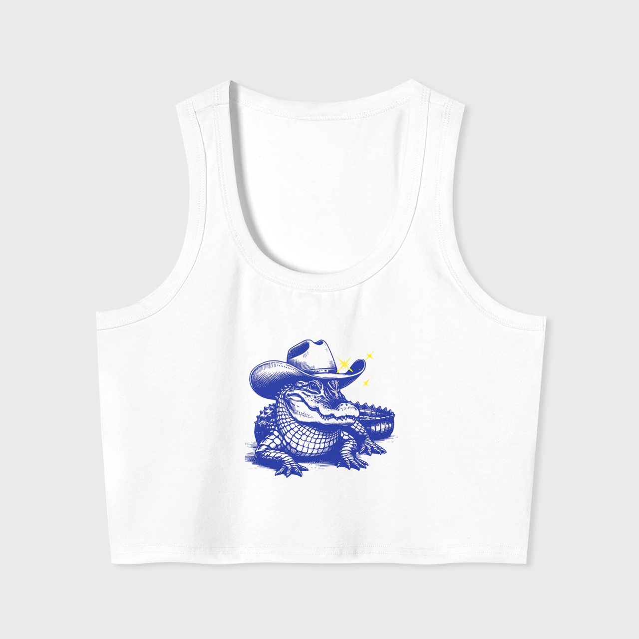 90s Coastal Cowgirl Western Gator Tank Top