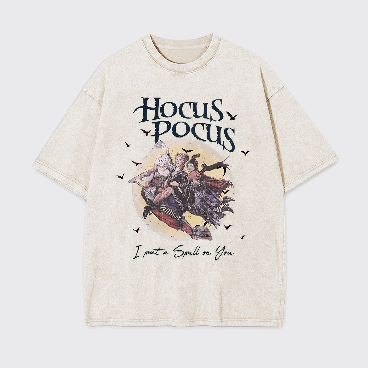 Retro Witch Halloween Garment-dye Tees