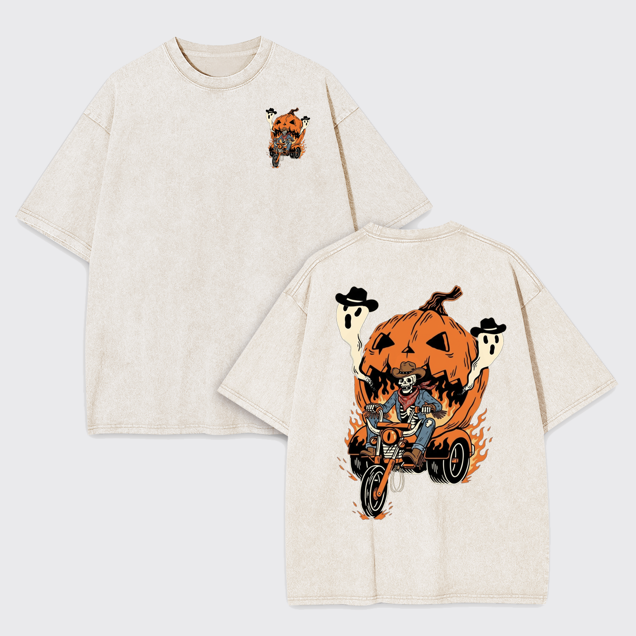 Ghost Rider Halloween Garment-dye Tees