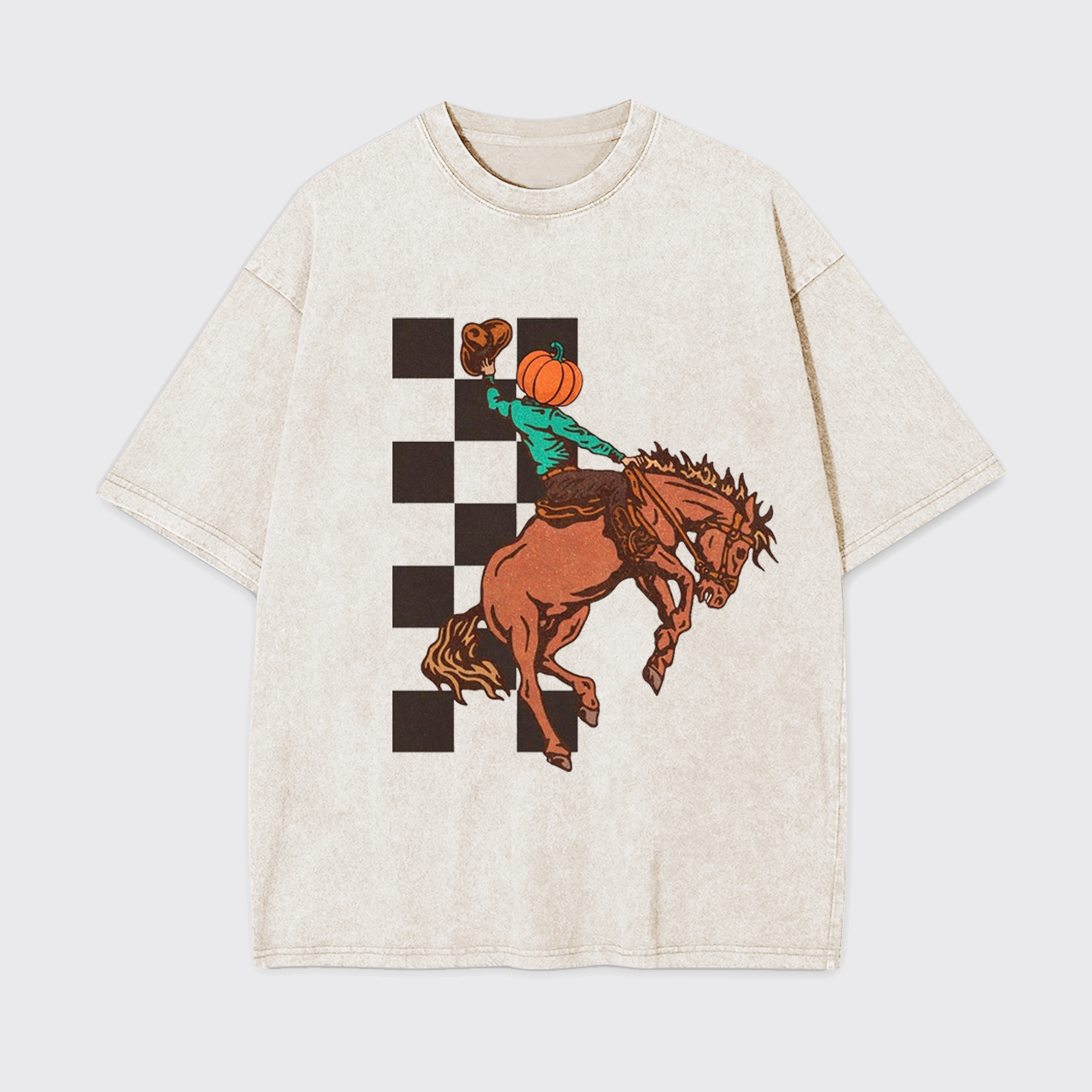Halloween Cowboy Headless Horseman Garment-dye Tees