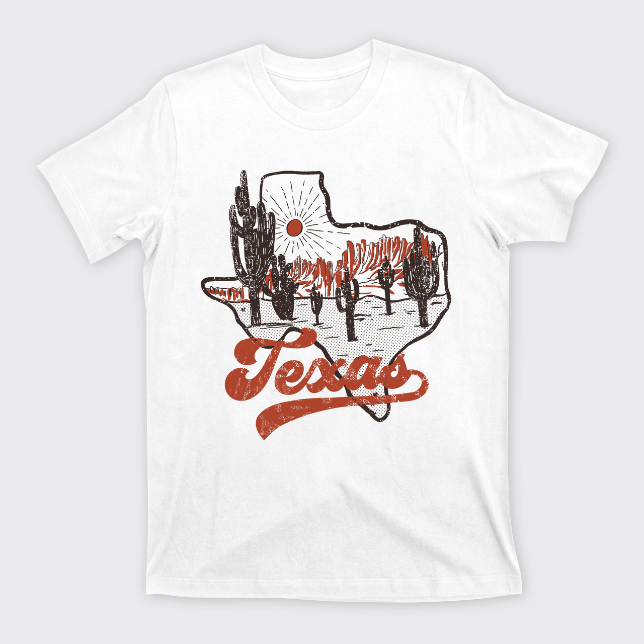 Texas Sunset Vintage T-Shirts
