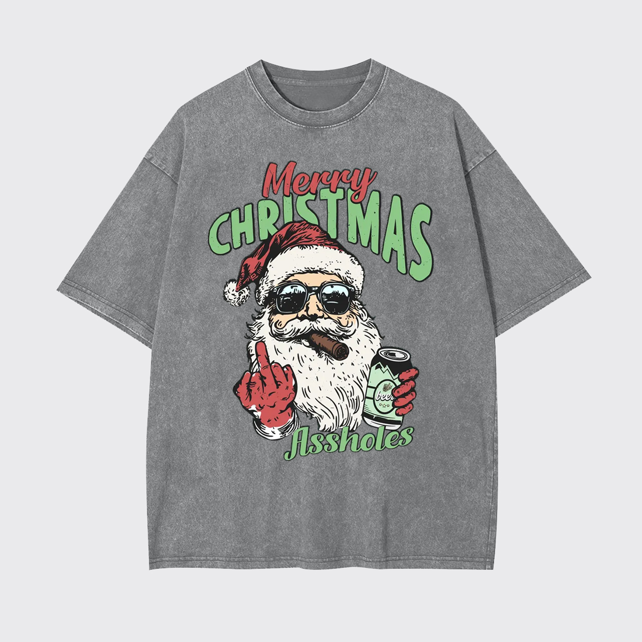 Merry Christmas Assholes Garment-dye Tees