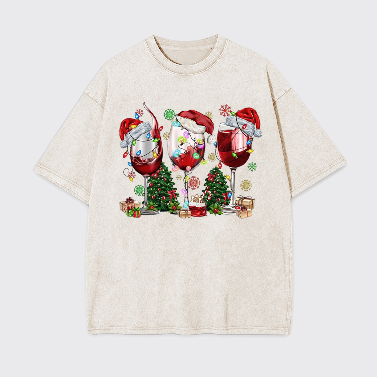 Christmas Wine Garment-dye Tees