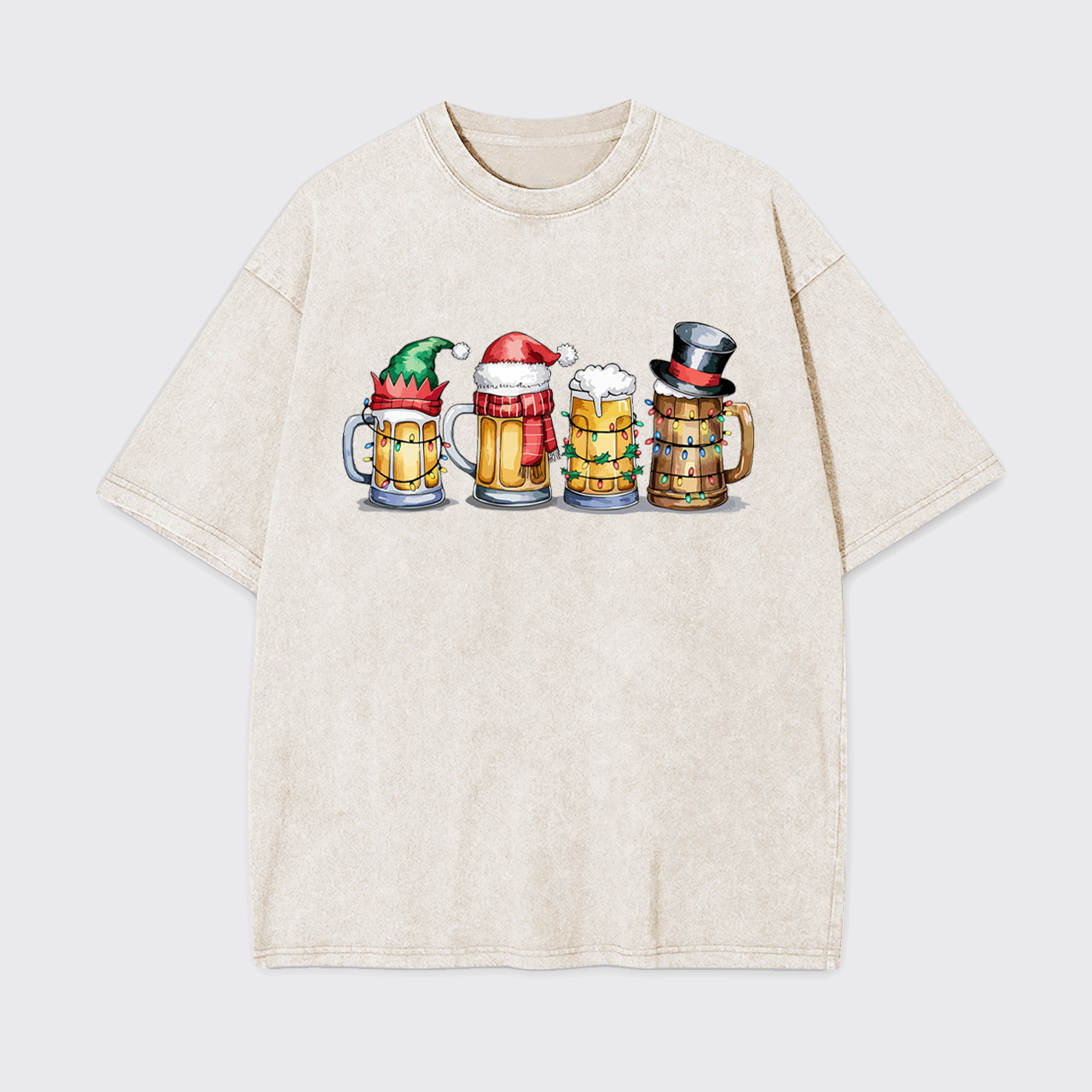 Christmas Beer Garment-dye Tees