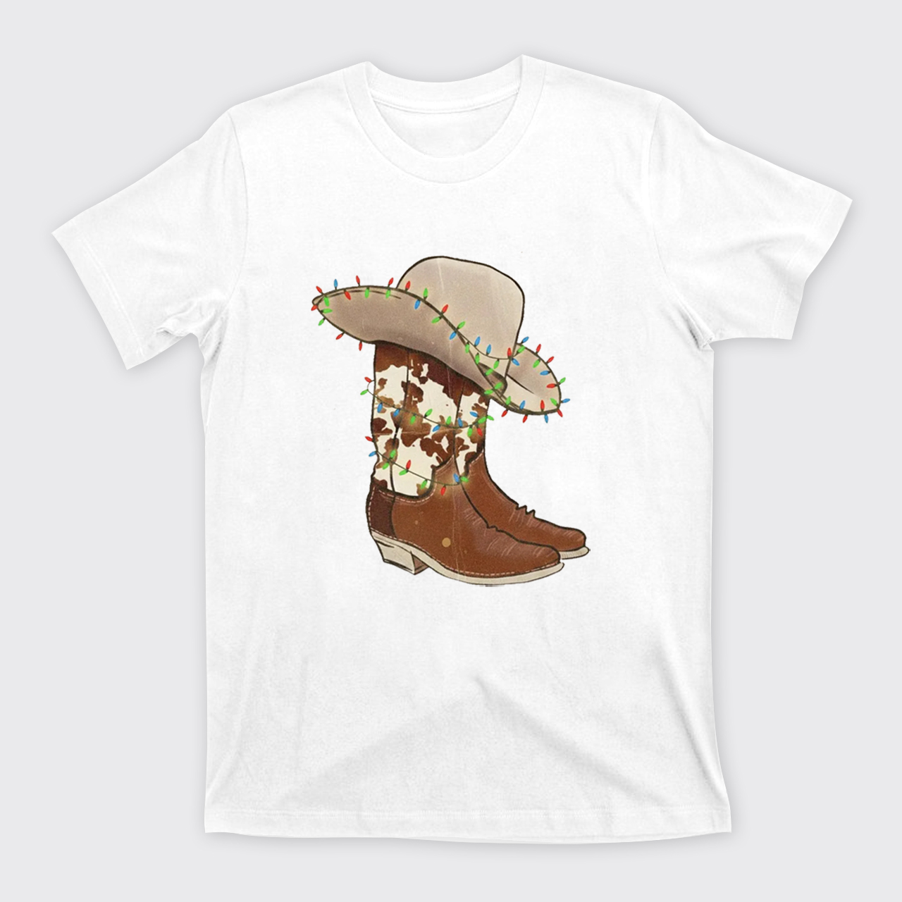 Christmas Cowgirl Boots T-Shirts