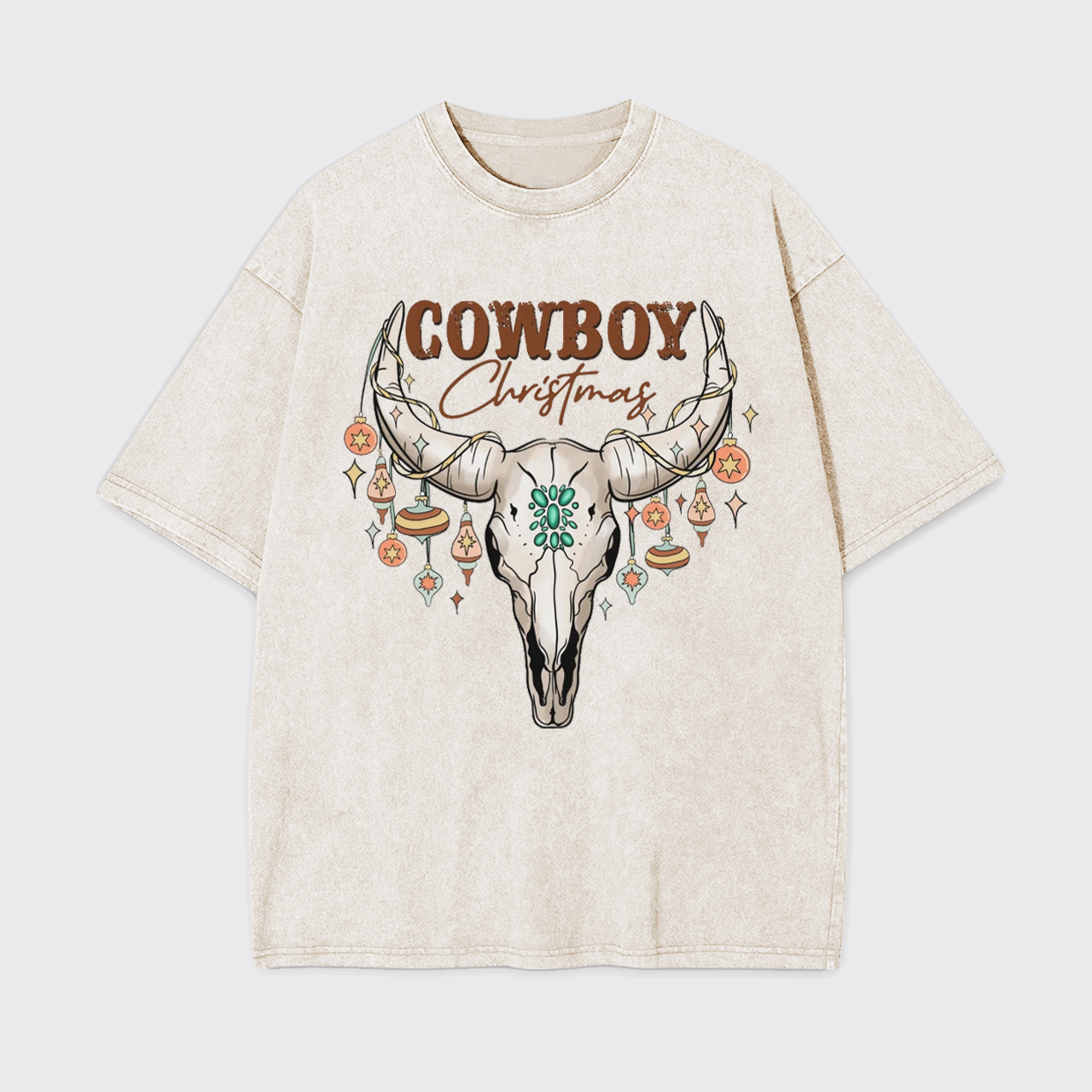 Cowboy Christmas Garment-dye Tees