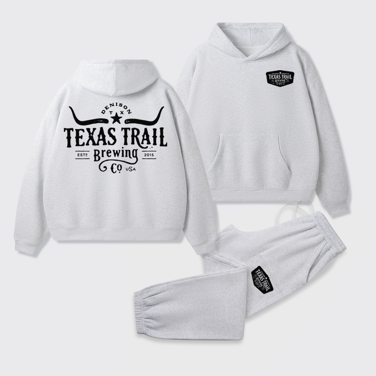 Fleece Texas Trail Brewing Hoodie Set
