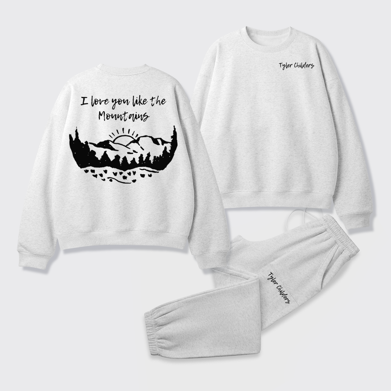 Fleece Tyler Childers Like The Mountains Sweatshirt Set