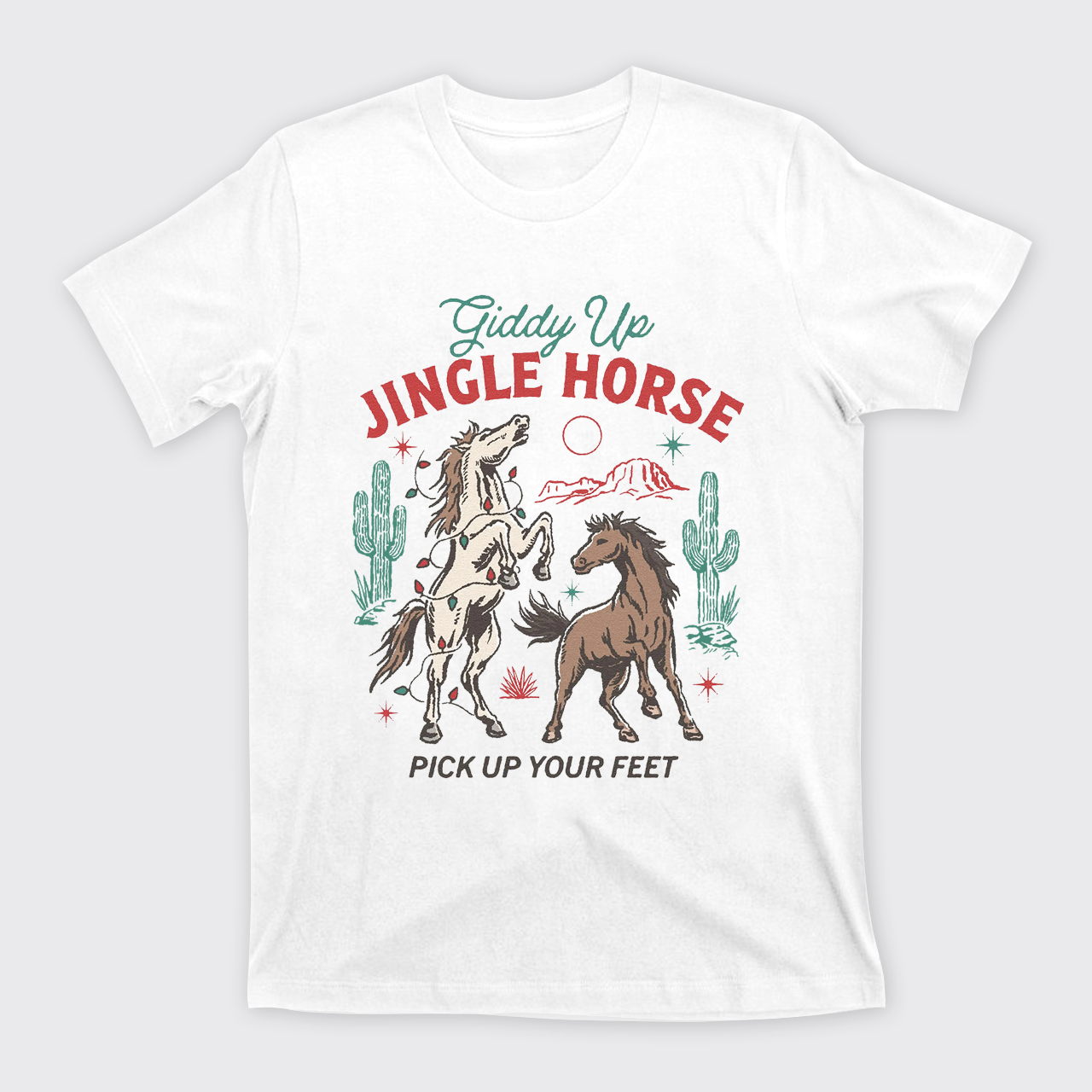 Giddy Up Jingle Horse Christmas T-Shirts