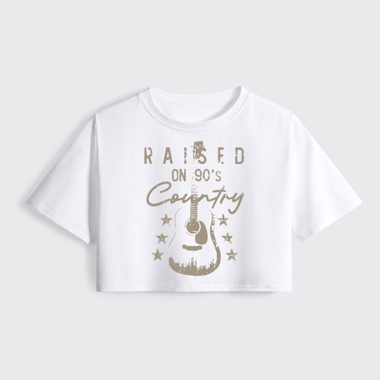 Raised on 90s Country Cropped Boxy Tee