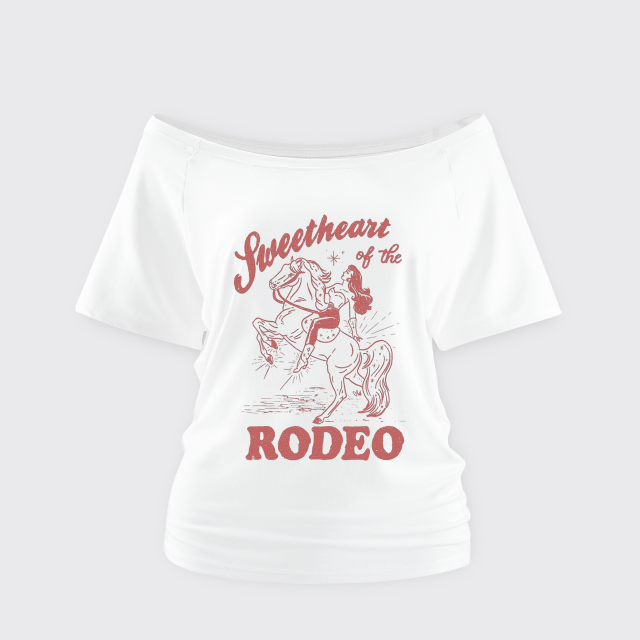 Sweetheart of the Rodeo Off Shoulder Top