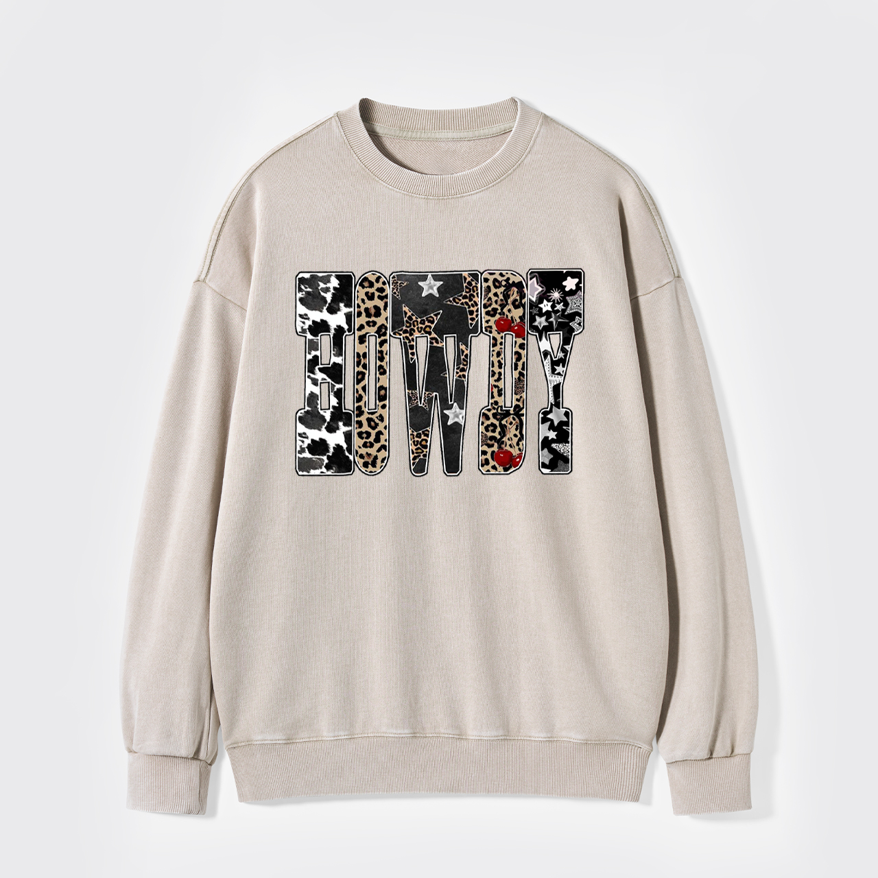 Western Country Cowgirl Howdy Washed Sweatshirts