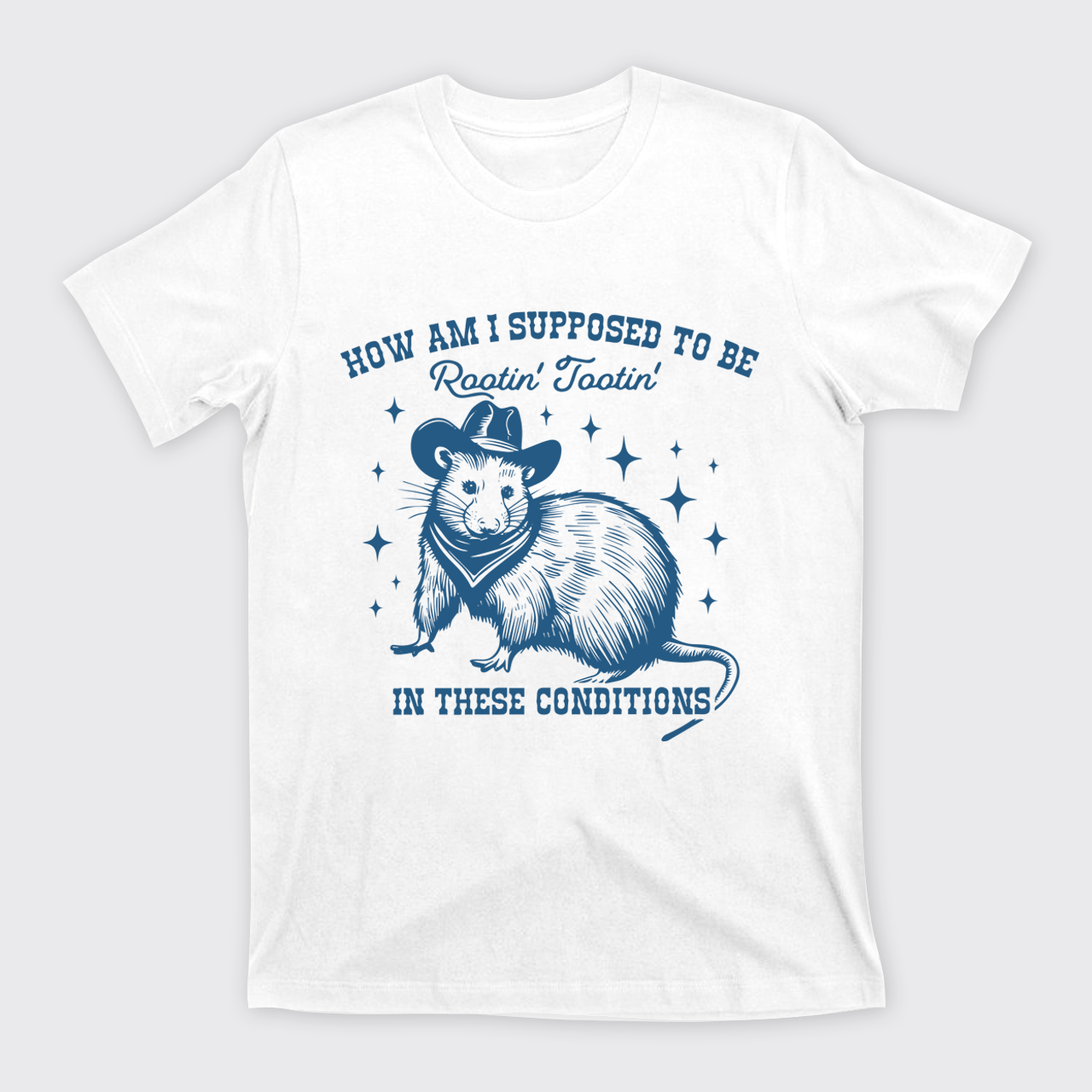 Funny Cowboy Opossum T-Shirts
