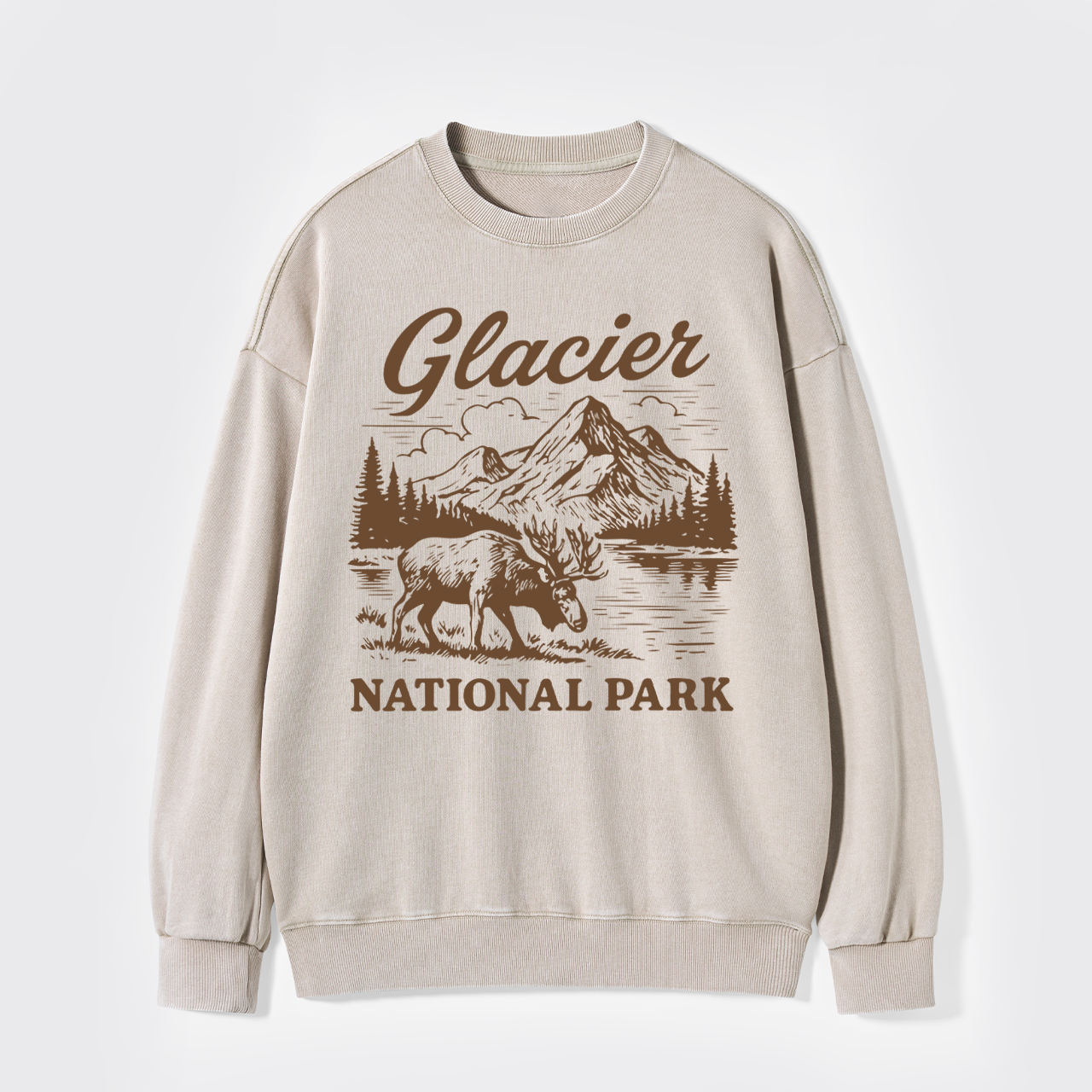 Glacier National Park Washed Sweatshirts