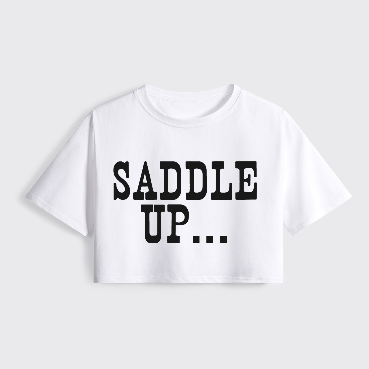 Saddle Up Cropped Boxy Tee