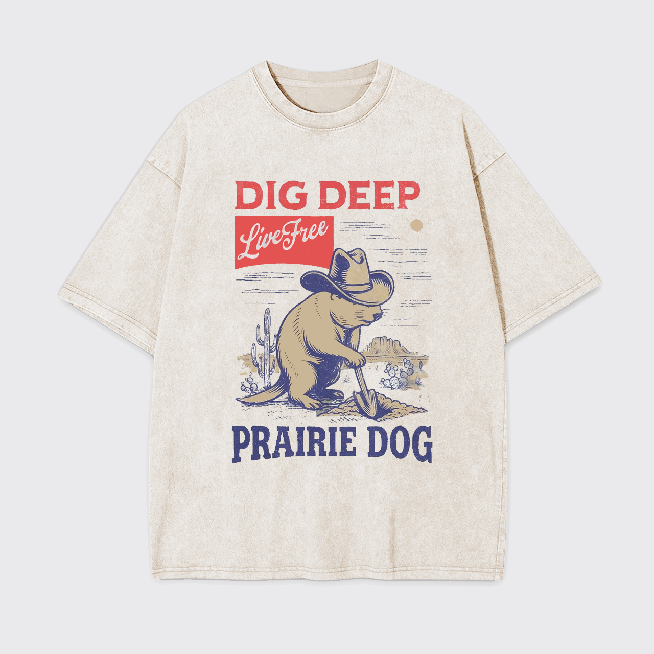 Dig Deep Live Free Garment-dye Tees