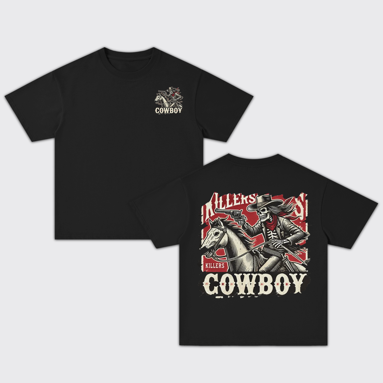 Black Cowboy Killers Oversize T-Shirts