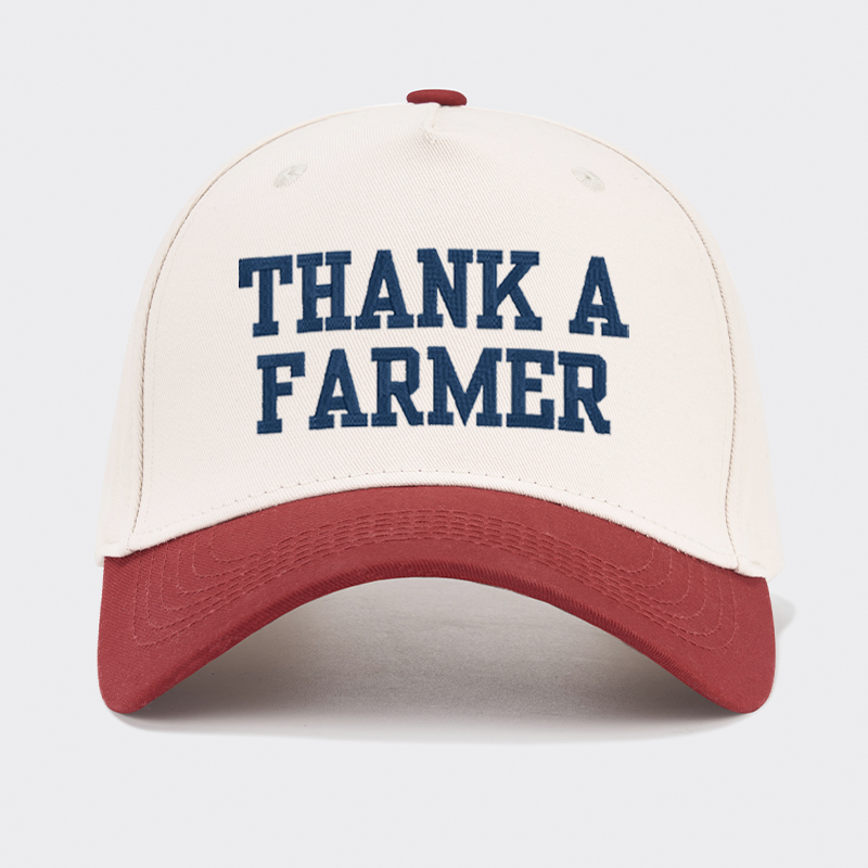 Embroidered Thank A Farmer Baseball Cap
