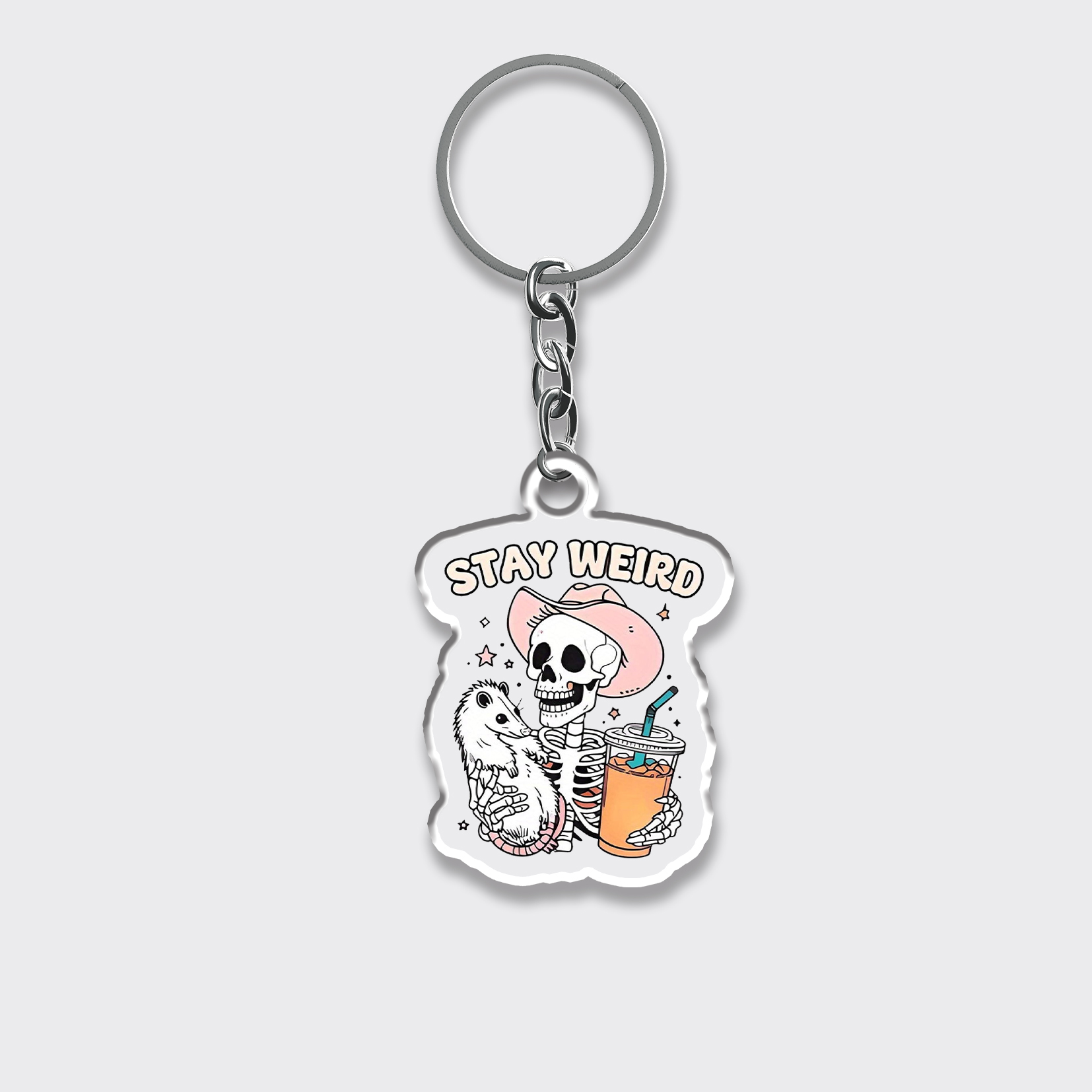 Stay Weird_Cowboybay Keychain