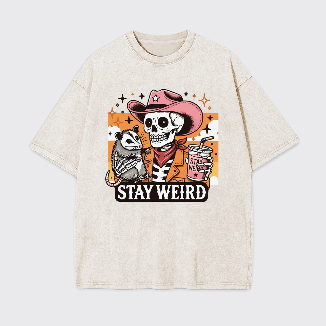 Stay Weird Garment-dye Tees