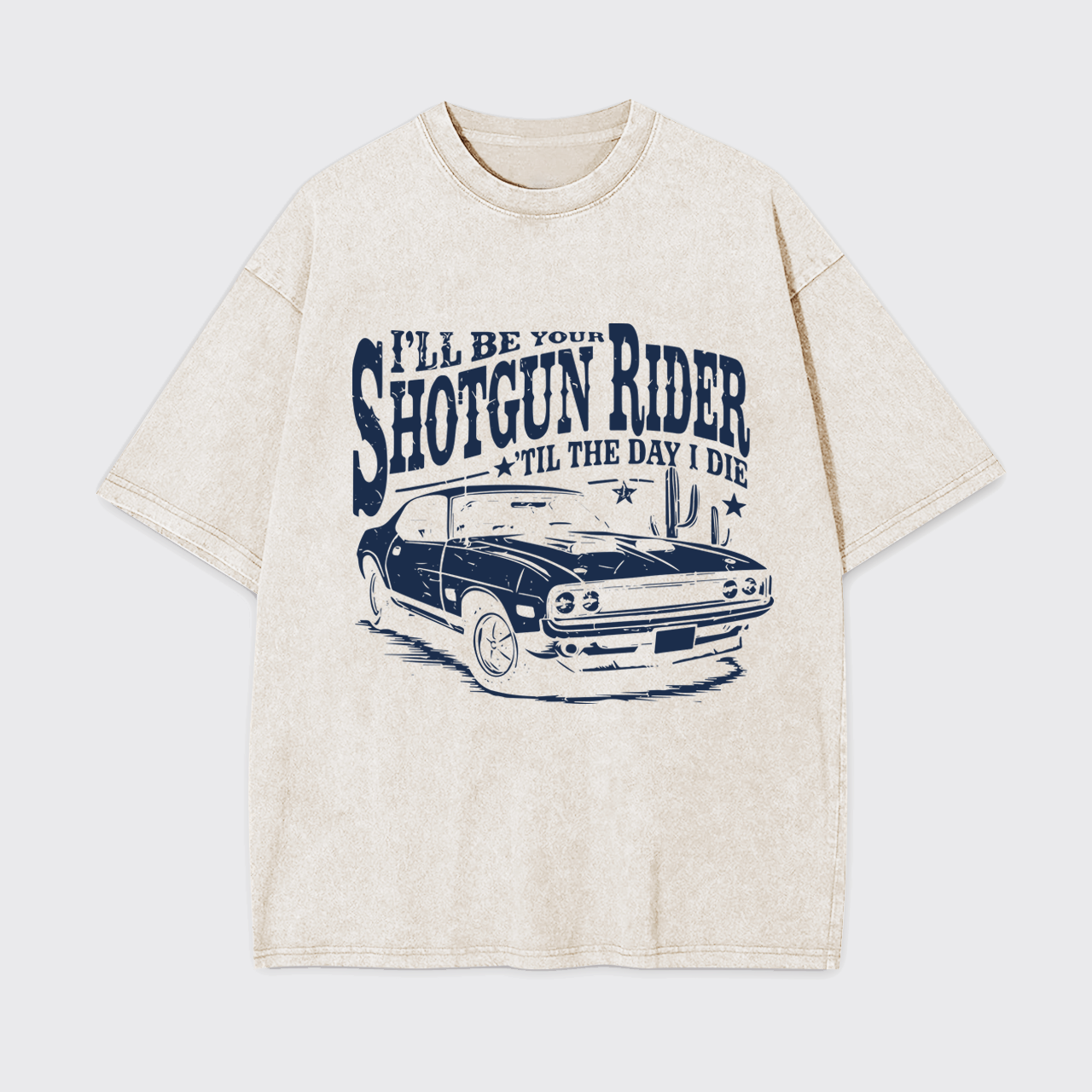 Country Music Western Rider Garment-dye Tees